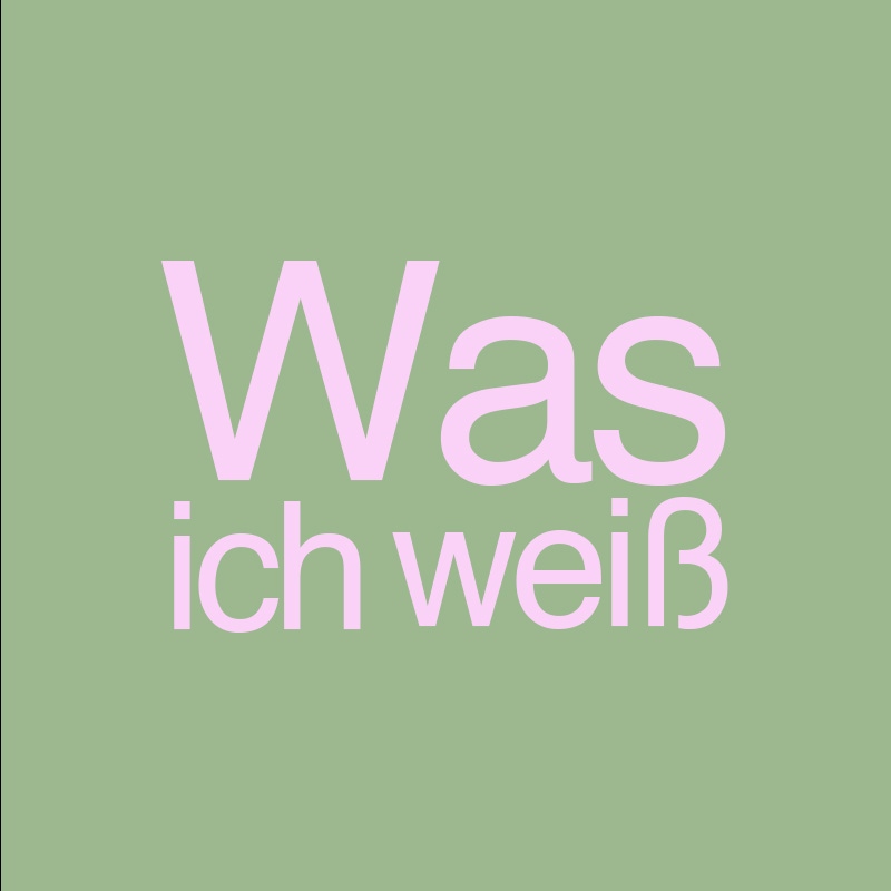 Was ich weiß - Eine Intrige