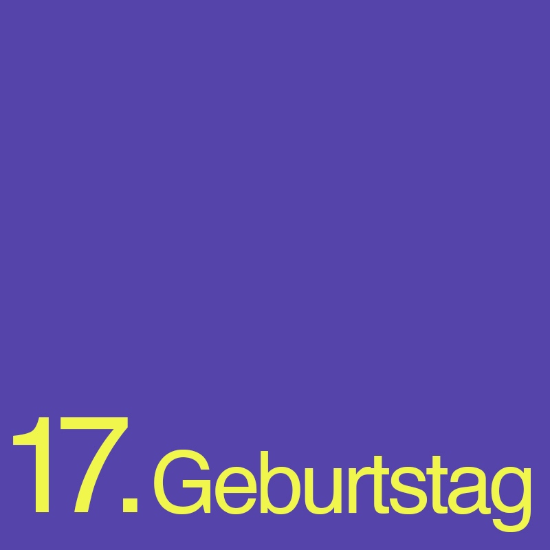 17. Geburtstag